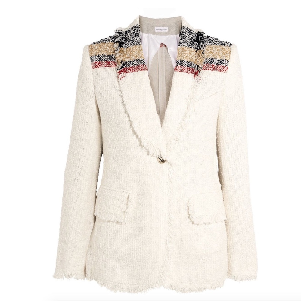SONIA RYKIEL PARIS Tailored Tweed Boucle Blazer